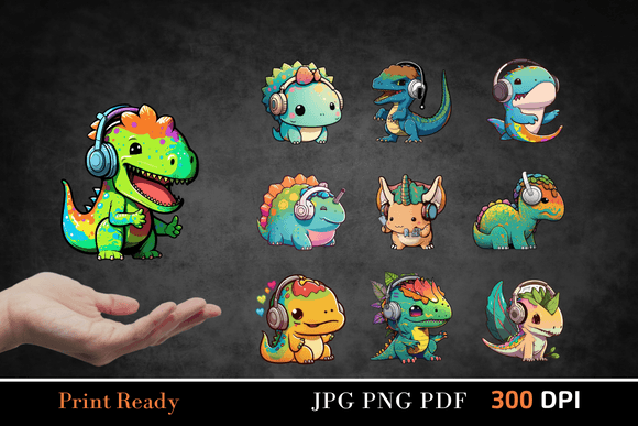 Download Cute Dinosaur Stickers - Stickers Collection