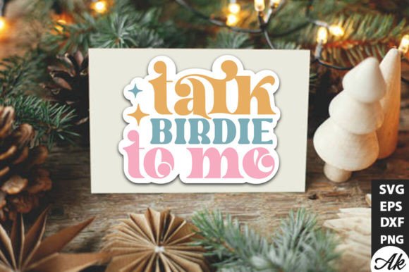 Download Talk Birdie to Me Retro Stickers - Stickers Collection
