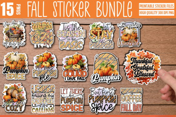 Download Fall Stickers Bundle, Sticker Bundle - Stickers Collection