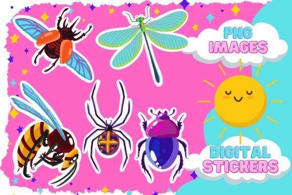 Download Insect PNG,Stickers with Insects Clipart - Stickers Collection