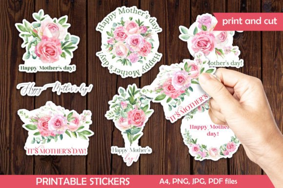 Download Mothers Day Printable Digital Stickers - Stickers Collection