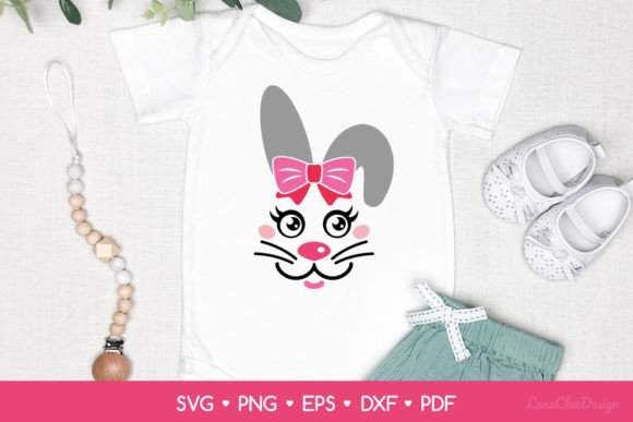 Download Girl Bunny Face SVG, Kids Easter SVG - Bunny Collection