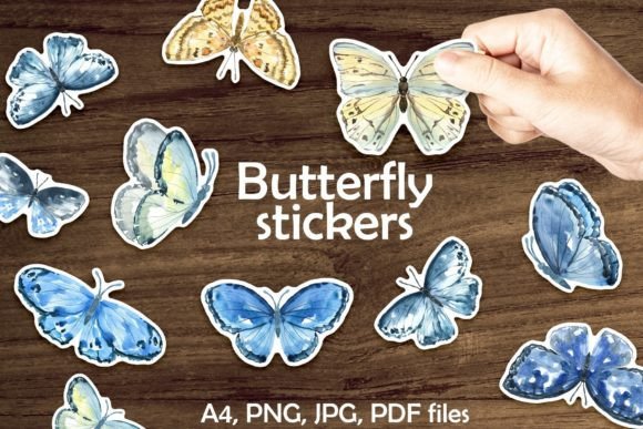 Download Butterflies Printable Digital Stickers - Stickers Collection