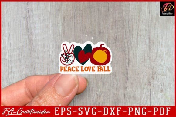 Download Peace Love  Fall Stickers Svg Design - Stickers Collection