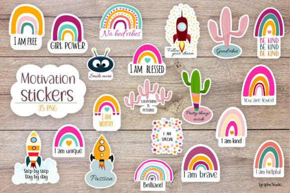 Download Motivation Stickers Bundle, Inspiration - Stickers Collection