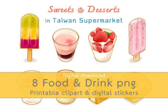 Download Taiwan Supermarket Digital Stickers Bundle - Stickers Collection