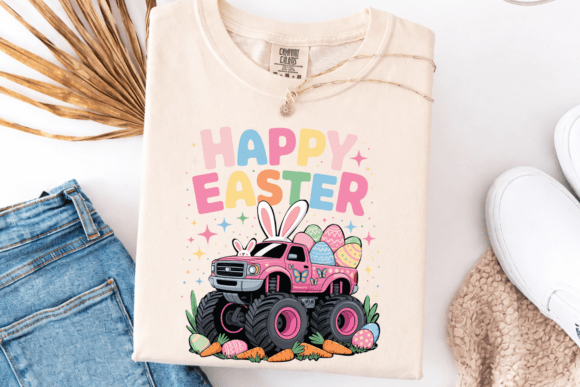 Download Happy Easter Bunny Monster Truck PNG - Bunny Collection