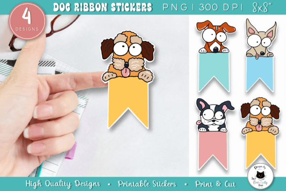 Download Funny Dog Sticker Pack | Ribbon Stickers - Stickers Collection