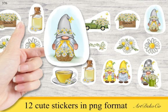 Download Chamomile Printable Digital Stickers - Stickers Collection