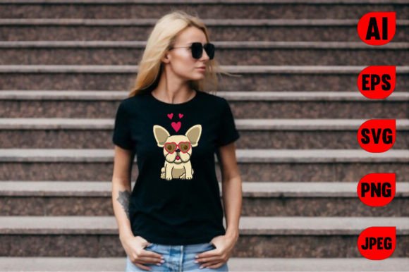 Download French Bulldog Valentine's Day T-shirts - Premium Resources