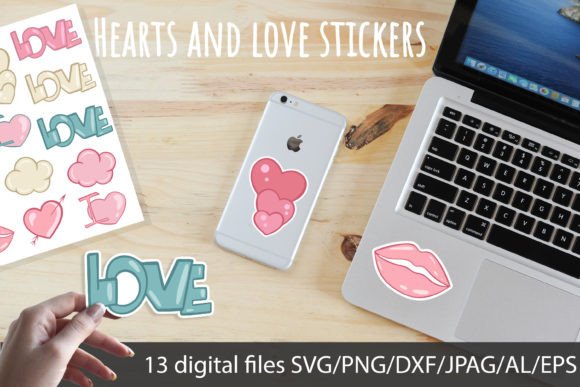 Download Hearts and Love Stickers PNG/SVG - Stickers Collection