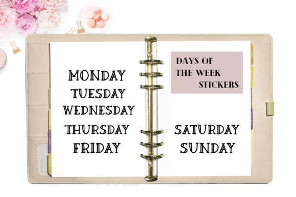Download Digital Stickers Bundle- Months &amp; Week - Stickers Collection