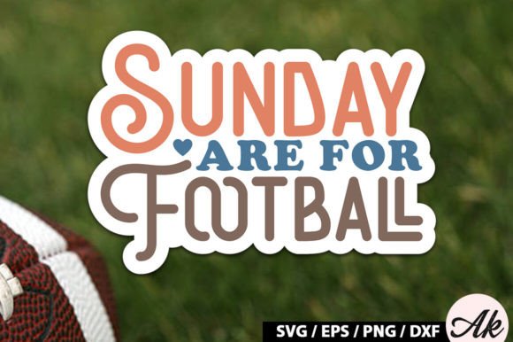 Download Sunday Are for Football Retro Stickers - Stickers Collection