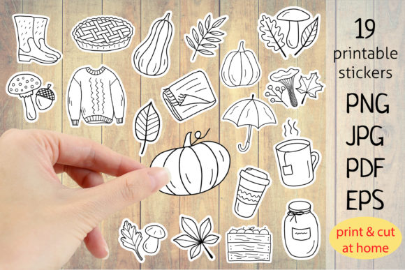 Download Fall Sticker Bundle| Printable Stickers - Stickers Collection